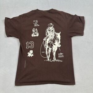 POLARIZE True Love Mens Shirt M Brown Tee Cowboy Sunsets 13 Tillys PacSun